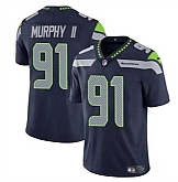 Men & Women & Youth Seattle Seahawks #91 Byron Murphy II Navy 2024 Draft Vapor Limited Stitched Jersey,baseball caps,new era cap wholesale,wholesale hats